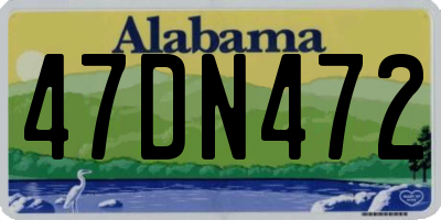 AL license plate 47DN472