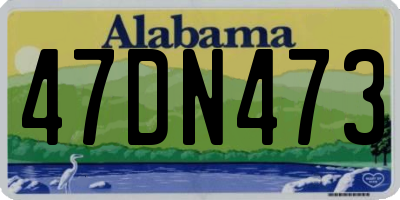 AL license plate 47DN473