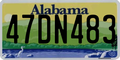 AL license plate 47DN483