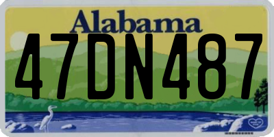 AL license plate 47DN487