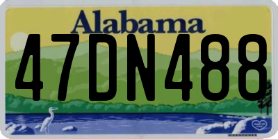 AL license plate 47DN488