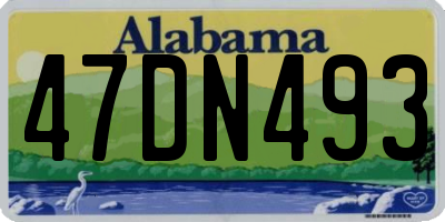 AL license plate 47DN493