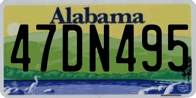 AL license plate 47DN495