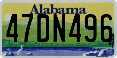AL license plate 47DN496