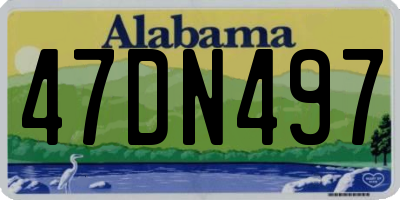 AL license plate 47DN497