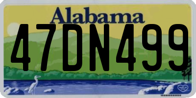AL license plate 47DN499