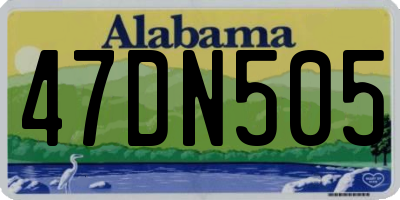 AL license plate 47DN505