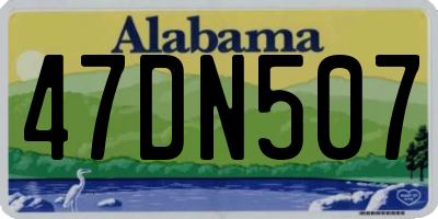 AL license plate 47DN507