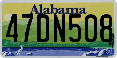 AL license plate 47DN508