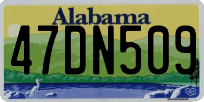 AL license plate 47DN509