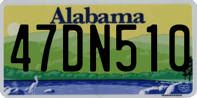 AL license plate 47DN510