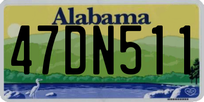 AL license plate 47DN511
