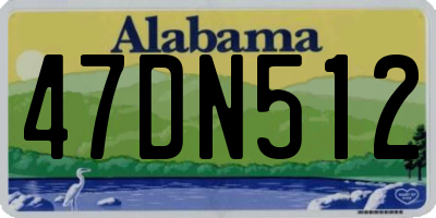 AL license plate 47DN512