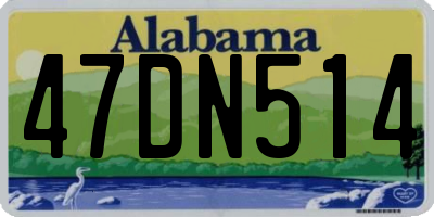 AL license plate 47DN514