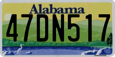 AL license plate 47DN517