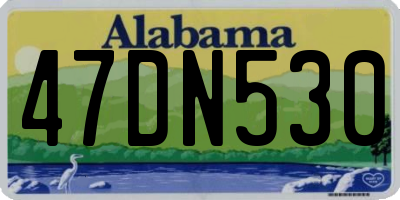 AL license plate 47DN530