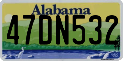 AL license plate 47DN532