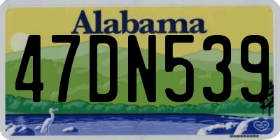 AL license plate 47DN539