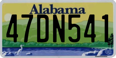 AL license plate 47DN541
