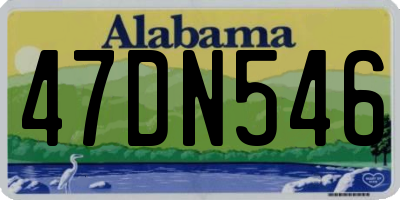 AL license plate 47DN546