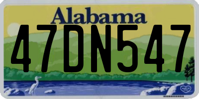 AL license plate 47DN547