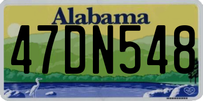 AL license plate 47DN548