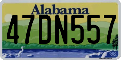 AL license plate 47DN557