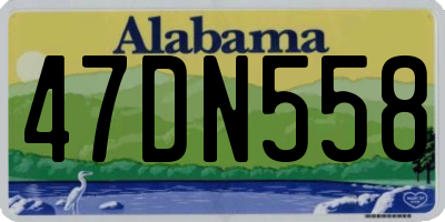 AL license plate 47DN558