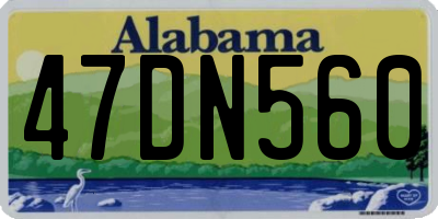 AL license plate 47DN560
