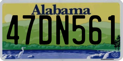 AL license plate 47DN561