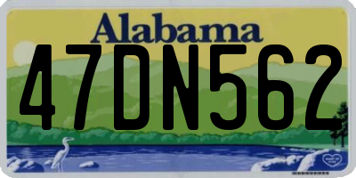 AL license plate 47DN562