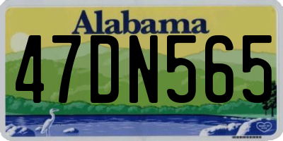 AL license plate 47DN565
