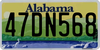 AL license plate 47DN568
