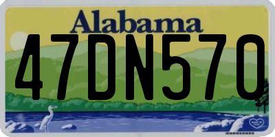 AL license plate 47DN570