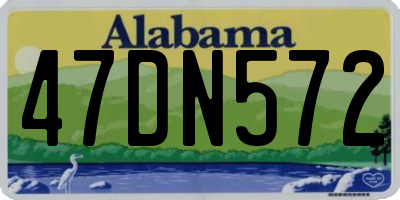 AL license plate 47DN572