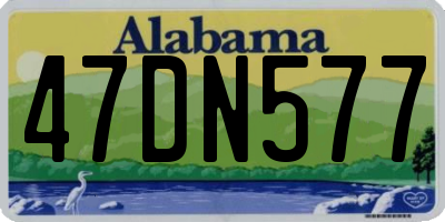 AL license plate 47DN577
