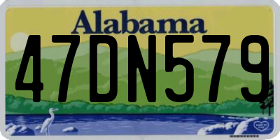 AL license plate 47DN579