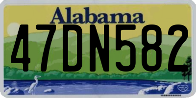 AL license plate 47DN582