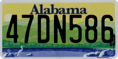 AL license plate 47DN586