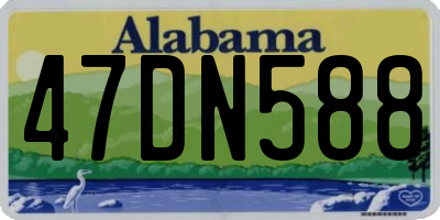 AL license plate 47DN588