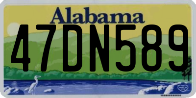 AL license plate 47DN589
