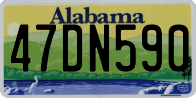 AL license plate 47DN590