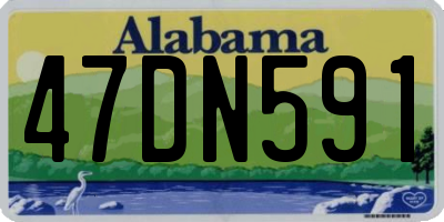 AL license plate 47DN591
