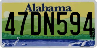 AL license plate 47DN594