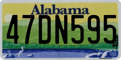 AL license plate 47DN595