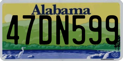 AL license plate 47DN599