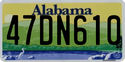 AL license plate 47DN610