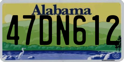 AL license plate 47DN612