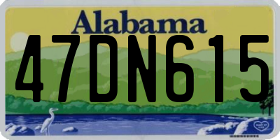 AL license plate 47DN615