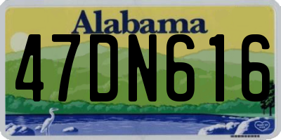 AL license plate 47DN616